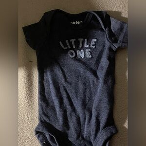 Carter's Blue Bodysuit Little One Print